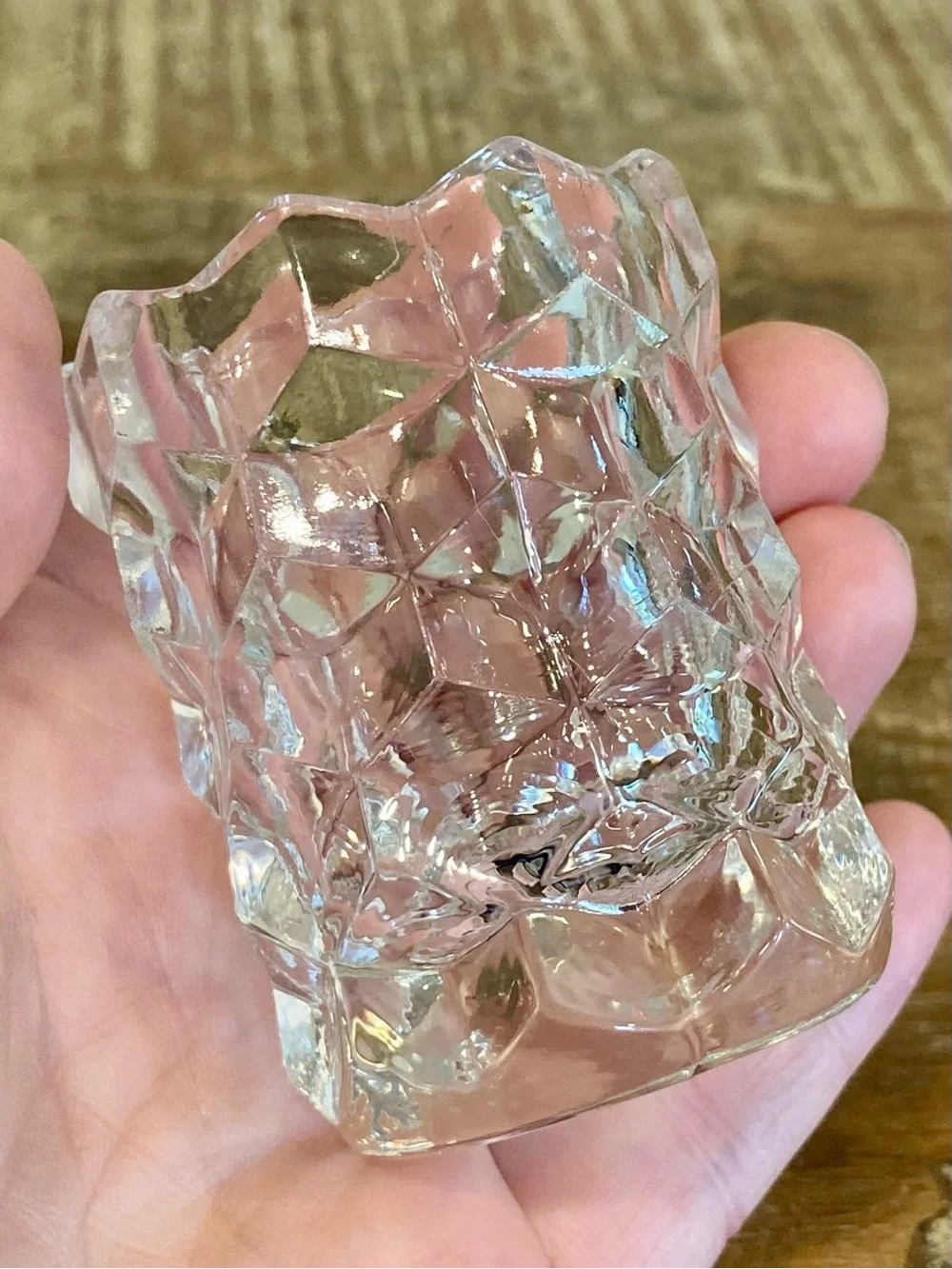 Vintage Fostoria Glass Toothpick Holder American Clear 2 3/8